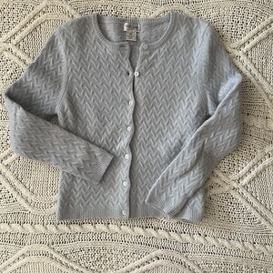 Willi Smith Soft Gray Textured Cardigan